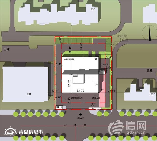 拟建设1座一级消防站 青岛市北区这个建设工程批前公示